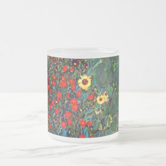 Gustav Klimt Flower Garden Mattglastasse (Mittel)