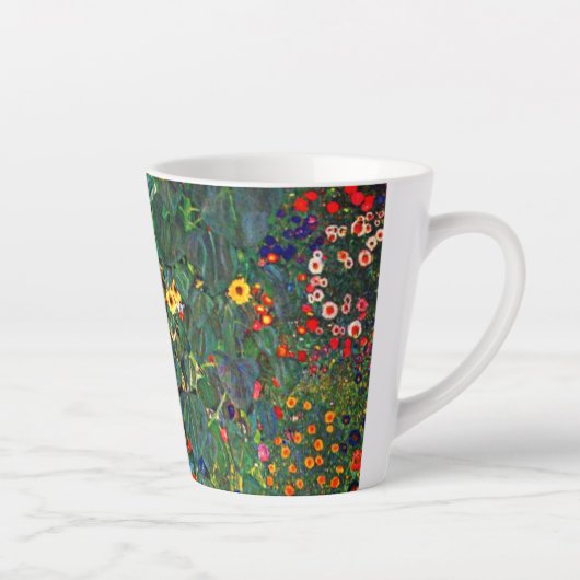 Gustav Klimt Flower Garden Milchtasse (Rechts)