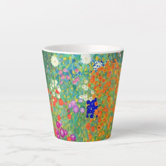 Gustav Klimt Flower Garden Milchtasse (Vorderseite)