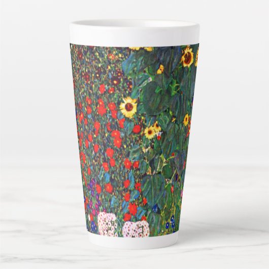 Gustav Klimt Flower Garden Milchtasse (Vorderseite)
