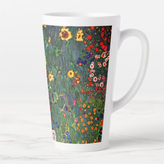 Gustav Klimt Flower Garden Milchtasse (Rechts)