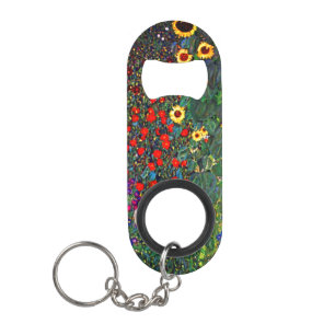 Gustav Klimt Flower Garden Mini Flaschenöffner