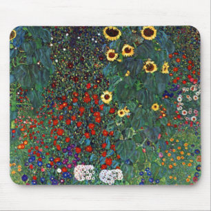 Gustav Klimt Flower Garden Mousepad