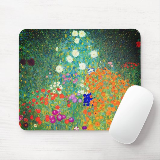 Gustav Klimt Flower Garden Mousepad (Mit Mouse)
