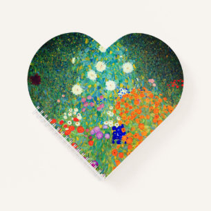 Gustav Klimt Flower Garden Notizblock