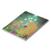 Gustav Klimt Flower Garden Notizblock (Rotiert)
