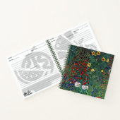Gustav Klimt Flower Garden Notizblock (Innenseite)