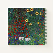 Gustav Klimt Flower Garden Notizblock (Rückseite)
