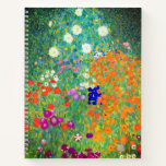 Gustav Klimt Flower Garden Notizblock<br><div class="desc">Notebook mit dem Ölgemälde von Gustav Klimt (1906). Ein schöner Garten mit lila,  roten,  weißen,  blauen und orangefarbenen Blume. Ein großartiges Geschenk für Jugendliche und österreichische Kunstliebhaber.</div>