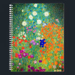 Gustav Klimt Flower Garden Notizblock<br><div class="desc">Notebook mit dem Ölgemälde von Gustav Klimt (1906). Ein schöner Garten mit lila,  roten,  weißen,  blauen und orangefarbenen Blume. Ein großartiges Geschenk für Jugendliche und österreichische Kunstliebhaber.</div>