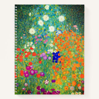 Gustav Klimt Flower Garden Notizblock