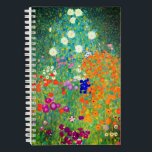 Gustav Klimt Flower Garden Notizblock<br><div class="desc">Notebook mit dem Ölgemälde von Gustav Klimt (1906). Ein schöner Garten mit lila,  roten,  weißen,  blauen und orangefarbenen Blume. Ein großartiges Geschenk für Jugendliche und österreichische Kunstliebhaber.</div>