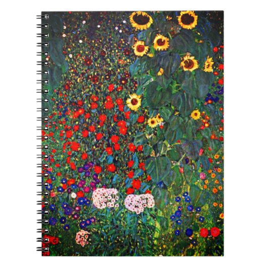 Gustav Klimt Flower Garden Notizblock (Vorderseite)