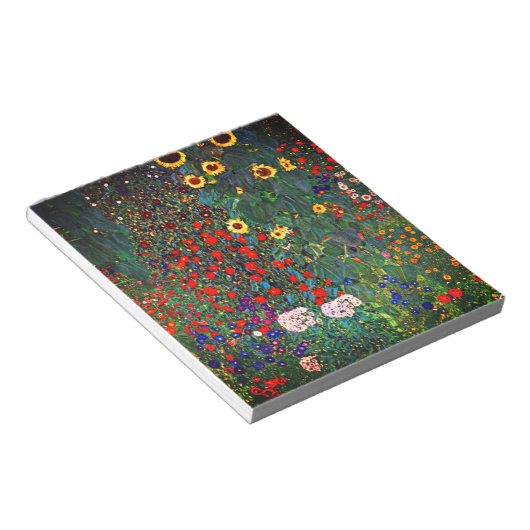 Gustav Klimt Flower Garden Notizblock (angewinkelt)