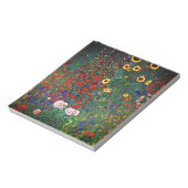Gustav Klimt Flower Garden Notizblock (Rotiert)