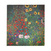 Gustav Klimt Flower Garden Notizblock (Vorderseite)