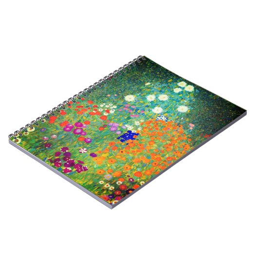 Gustav Klimt Flower Garden Notizblock (Linke Seite)