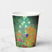 Gustav Klimt Flower Garden Pappbecher (Vorderseite)