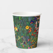 Gustav Klimt Flower Garden Pappbecher (Rückseite)