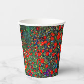 Gustav Klimt Flower Garden Pappbecher (Vorderseite)