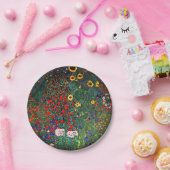 Gustav Klimt Flower Garden Pappteller (Party)