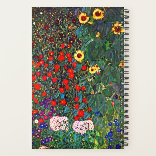 Gustav Klimt Flower Garden Planer (Rückseite)