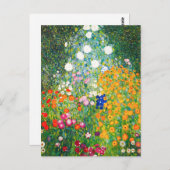 Gustav Klimt Flower Garden Postcard Postkarte (Vorne/Hinten)