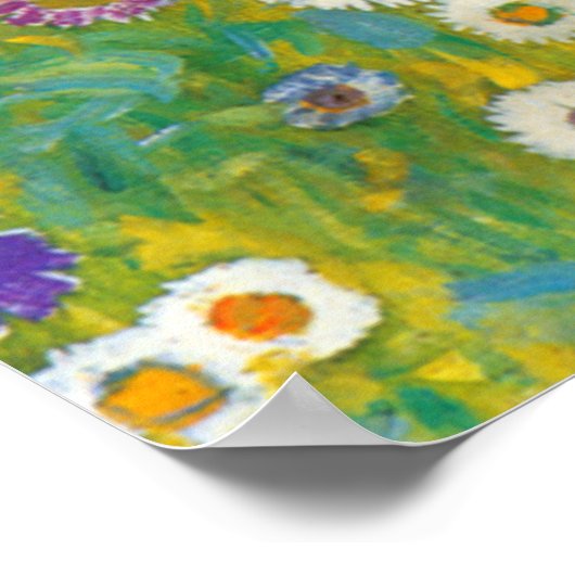 Gustav Klimt: Flower Garden Poster (Ecke)