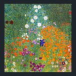 Gustav Klimt: Flower Garden Poster<br><div class="desc">A beautiful classic poster featuring a colorful flower garden,  painted by the Austrian symbolist painter Gustav Klimt.</div>