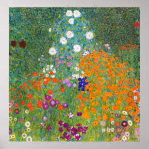 Gustav Klimt: Flower Garden Poster