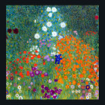 Gustav Klimt Flower Garden Poster<br><div class="desc">Hütte oder Bauernhof Blumengarten wie von Gustav Klimt gemalt.</div>