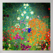 Gustav Klimt Flower Garden Poster (Vorne)