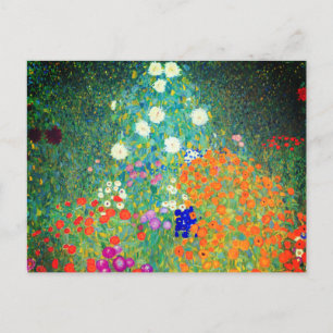 Gustav Klimt Flower Garden Postkarte