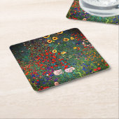 Gustav Klimt Flower Garden Rechteckiger Pappuntersetzer (angewinkelt)