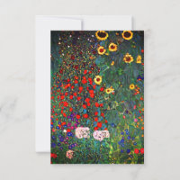 Gustav Klimt Flower Garden
