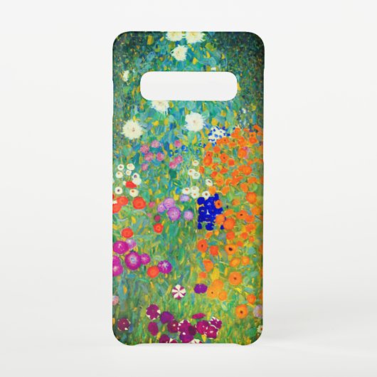 Gustav Klimt Flower Garden Samsung Galaxy Hülle (Rückseite)