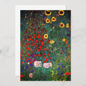 Gustav Klimt Flower Garden Save The Date (Vorne/Hinten)