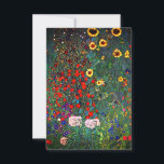 Gustav Klimt Flower Garden Save The Date<br><div class="desc">Karte mit Gustav Klimts Ölgemälde Farm Garden mit Sonnenblumen (1907). Ein wunderschöner Garten mit Sonnenblumen und exquisiten blauen,  roten,  lila,  rosa und weißen Blume. Ein großartiges Geschenk für Jugendliche und österreichische Kunstliebhaber.</div>