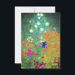 Gustav Klimt Flower Garden Save The Date<br><div class="desc">Karte mit Gustav Klimts Ölgemälde Blumengarten (1906). Ein schöner Garten mit lila,  roten,  weißen,  blauen und orangefarbenen Blume. Ein großartiges Geschenk für Jugendliche und österreichische Kunstliebhaber.</div>