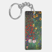 Gustav Klimt Flower Garden Schlüsselanhänger (Vorderseite links)