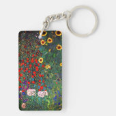 Gustav Klimt Flower Garden Schlüsselanhänger (Rückseite)