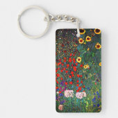 Gustav Klimt Flower Garden Schlüsselanhänger (Vorderseite)