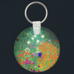 Gustav Klimt Flower Garden Schlüsselanhänger<br><div class="desc">Schlüsselanhänger mit Gustav Klimts Ölgemälde Blumengarten (1906). Ein schöner Garten mit lila,  roten,  weißen,  blauen und orangefarbenen Blume. Ein großartiges Geschenk für Jugendliche und österreichische Kunstliebhaber.</div>
