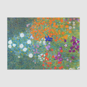 Gustav Klimt Flower Garden Seidenpapier