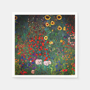 Gustav Klimt Flower Garden Serviette