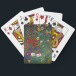 Gustav Klimt Flower Garden Spielkarten<br><div class="desc">Spielkarten mit Gustav Klimts Ölgemälde Farm Garden mit Sonnenblumen (1907). Ein wunderschöner Garten mit Sonnenblumen und exquisiten blauen,  roten,  lila,  rosa und weißen Blume. Ein großartiges Geschenk für Jugendliche und österreichische Kunstliebhaber.</div>