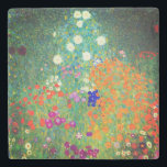 Gustav Klimt Flower Garden Steinuntersetzer<br><div class="desc">Stone Untersetzer mit Gustav Klimts Ölgemälde Blumengarten (1906). Ein schöner Garten mit lila,  roten,  weißen,  blauen und orangefarbenen Blume. Ein großartiges Geschenk für Jugendliche und österreichische Kunstliebhaber.</div>