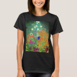 Gustav Klimt Flower Garden T-Shirt<br><div class="desc">T - Shirt mit Gustav Klimts Ölgemälde Blumengarten (1906). Ein schöner Garten mit lila,  roten,  weißen,  blauen und orangefarbenen Blume. Ein großartiges Geschenk für Jugendliche und österreichische Kunstliebhaber.</div>