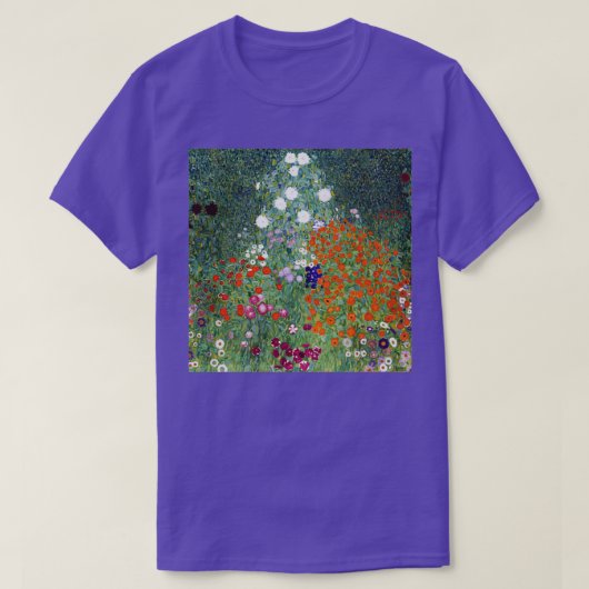 Gustav Klimt Flower Garden T-Shirt (Design vorne)