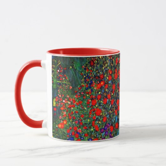 Gustav Klimt Flower Garden Tasse (Links)